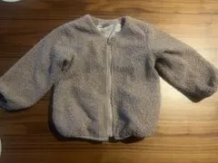 petit main ボアジャケット 100cm チャコールグレー