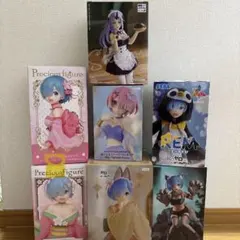 ラム レム シオン フィギュア7個セット リゼロ 転スラ まとめ売り