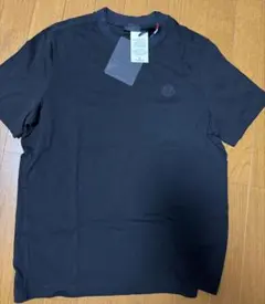極美品〕モンクレール ブラック ワッペン 黒 Tシャツ 国内正規品 5S633 