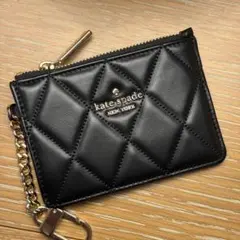 kate spade キルティング コインケース ブラック　財布　ケイトスペード