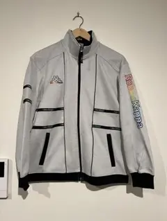 90s日本製kappaレインボー×ホワイトジャージトラックジャケット