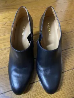 COACH ブラック サイドゴアブーツ 高ヒール