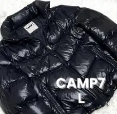 CAMP7 ダウンジャケット L 黒 光沢 Y2K 短丈 肉厚 パファー ヌプシのサムネイル