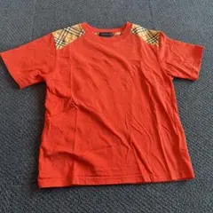 Burberry キッズ Tシャツ オレンジ チェック柄のサムネイル