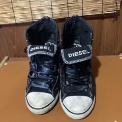 DIESEL ブラック ハイヒールスニーカー