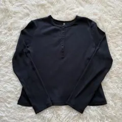 ヘンリーネック 長袖 Tシャツ