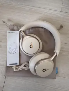 SoundCoreヘッドホンホワイト - メルカリ