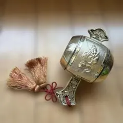 金属工芸品 福の神 彫刻　打ち出の小槌　鉄製　縁起物　骨董品　開運小槌 打ち出の小槌 置物 骨董品 金運 縁起物 - メルカリ