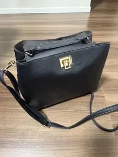 2way ショルダーバッグ ブラック ゴールド金具のサムネイル
