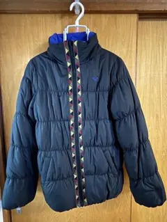 ダウンジャケット ブラック/ブルー　リバーシブルタイプ