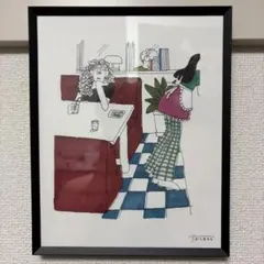 ナガシマモモ イラスト アートフレーム