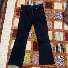 ZARA ブラックフレアデニム