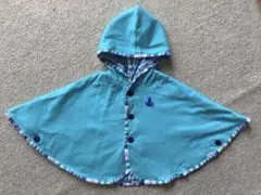 ミキハウス　ポンチョ　70-90cm シールおまけ付き