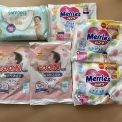 Pampers Merries Goo.N 紙おむつセット Mサイズ