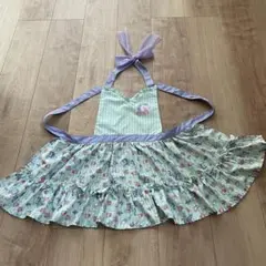 ユニコーン刺繍フリルエプロン 120cm