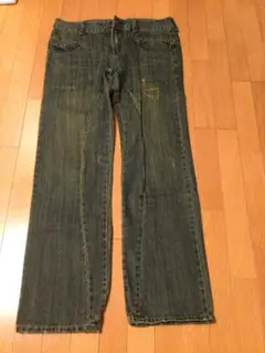 メンズ デニム ジーンズ ストレート 青