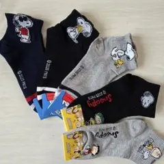 SNOOPYスニーカーソックス5足のサムネイル