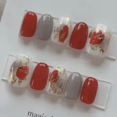 【現品販売】ネイリストが作るネイルチップ きれい 成人式 和装 ブライダル 和風