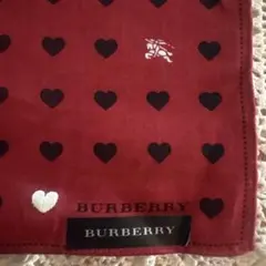 新品未使用　❤️バーバリー ハンカチ　大判　ハート　ホースマーク