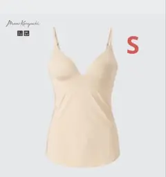 マメクロゴウチユニクロエアリズムプランジブラキャミソール　ナチュラルS