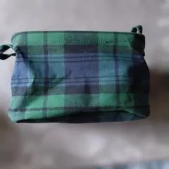 격자 무늬 패브릭 보관함 보관 케이스