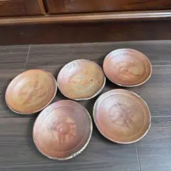 備前焼　備前　小西陶古　銘々皿　五客　共箱 備前焼 備前 小西陶古 銘々皿 五客 共箱 - メルカリ