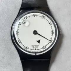 90s SWATCH TURNOVER GB417 1995 腕時計 ブラック