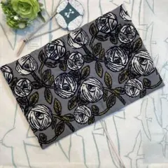 336ミナペルホネンrosy グレー　A6 文庫本•ほぼ日手帳カバー