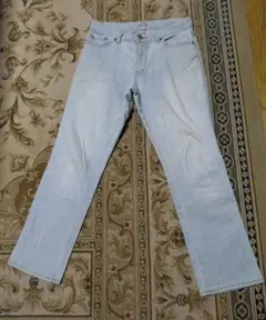 ライトブルー ストレートデニム　M