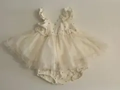 ☆cottoliチュール付きベビードレス ☆