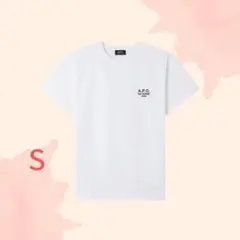 A.P.C.アーペーセー ロゴ刺繍Tシャツ★男女兼用　半袖★ 白