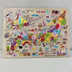 日本地図パズル 木製 約27×37cm