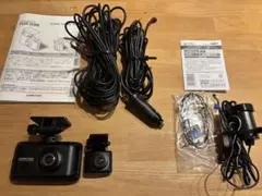 コムテック　COMTEC製　前後ドライブレコーダー　ZDR035 中古美品 コムテック（Comtec） ドライブレコーダー ZDR035+HDROP-15 直接配線