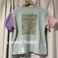 LOONEY TUNES クレイジーパターン染み込みプリントTシャツ S相当のサムネイル