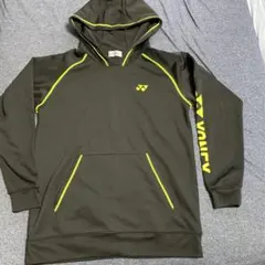 YONEX フード付きテニスウェア L 黒/黄緑