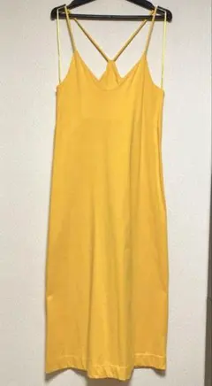 ZARA カラー キャミワンピース コットン100%