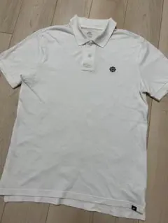 Nike 風車ロゴ 刺繍 ホワイト ポロシャツ