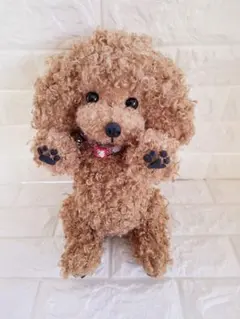 ぬいぐるみ、テディトイプードル犬、ハンドメイド、オリジナル、特大、肉球 ぬいぐるみ、テディトイプードル犬、ハンドメイド、オリジナル、特大