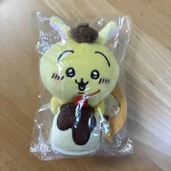 デスクトップから見守るひっかけぬいぐるみ（うさぎ・ポムポムプリン）