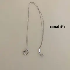 canal 4°c(カナルヨンドシー)シルバー ハート型 ネックレス