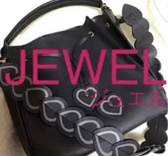 極美品❣️JEWEL 替ショルダー付 ハートが可愛いバッグ★バッグインバッグ付