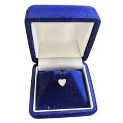 ネイビーブルー ベルベット ジュエリーギフトボックス※箱のみ　ピアス　ネックレス