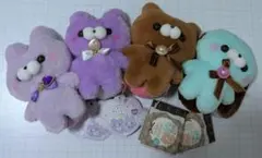 【4個セット】すくっとたっちさん　ぬいぐるみ