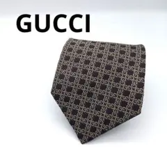 3*B様 GUCCI / グッチ　総柄　シルク　ネクタイ