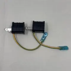 コンセント変換プラグ 変換アダプター 3P→2P 黒 2個JET PSE