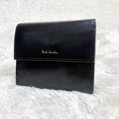 Paul Smith 三つ折り財布 ブラック レザー