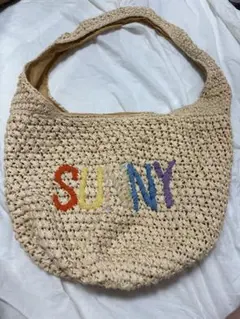 【ehkä söpö】エヘカソポ かごバッグ ショルダーバッグ 刺繍 SUNNYのサムネイル
