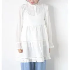 SM2 サマンサモスモス はしごレースティアードキャミチュニック