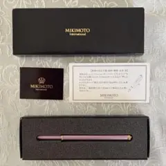 装飾真珠付きMIKIMOTO ボールペン ピンク 【新品未使用】のサムネイル