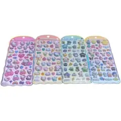 cotton puffy シール　4枚セット